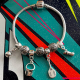 Pulseira Com Berloques Beach Tennis