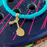 Pulseira de borracha Turquesa Beach Tennis