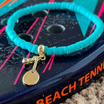 Pulseira de borracha Turquesa Beach Tennis